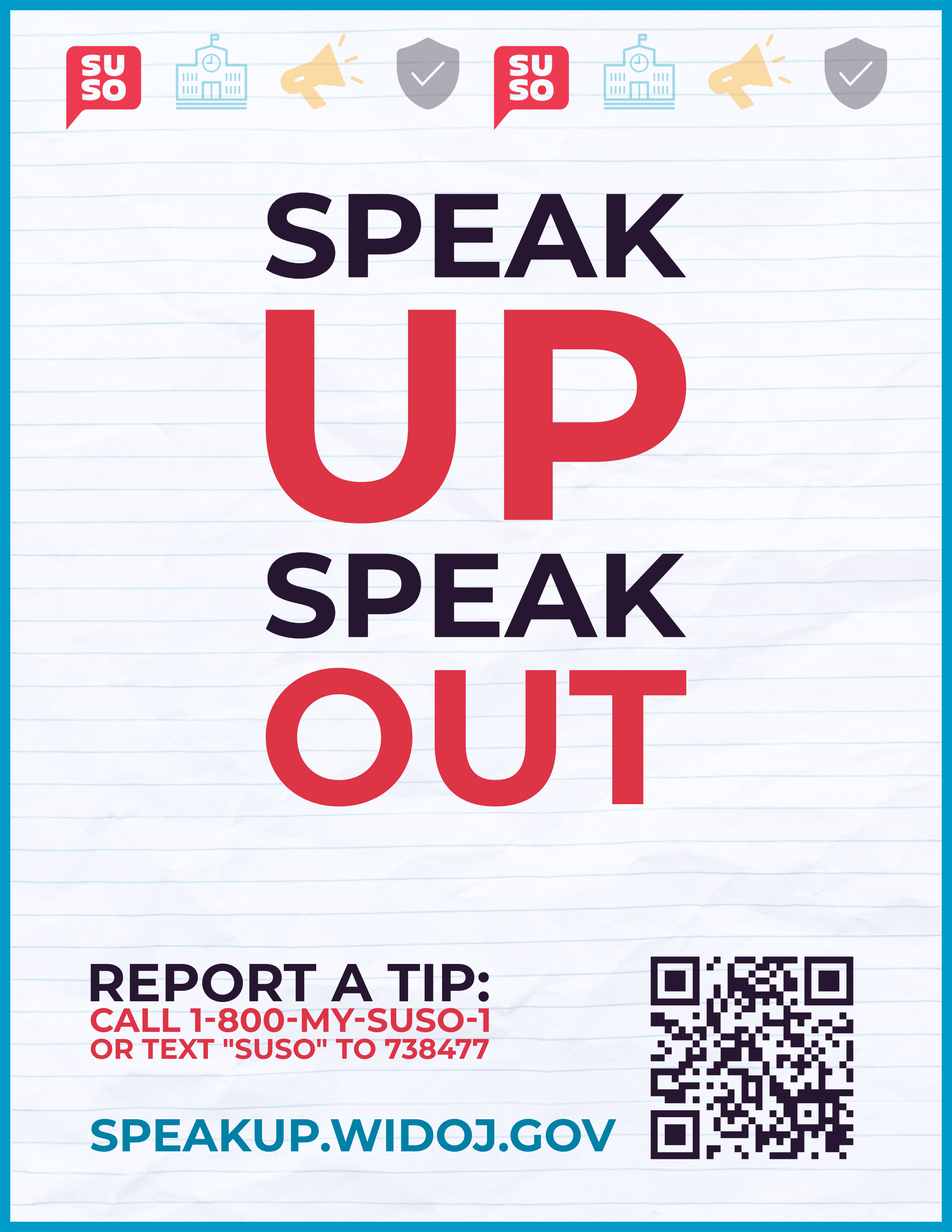 Wisconsin Department of Justice Speak Up, Speak Out Social Media